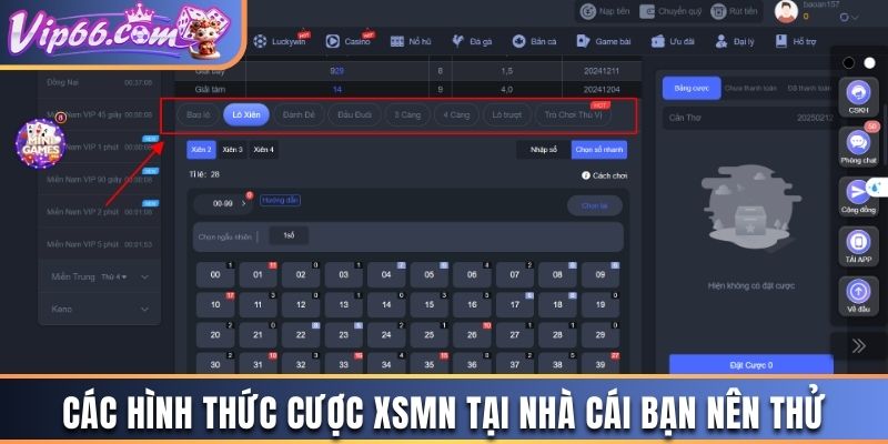 Các hình thức cược XSMN tại nhà cái bạn nên thử