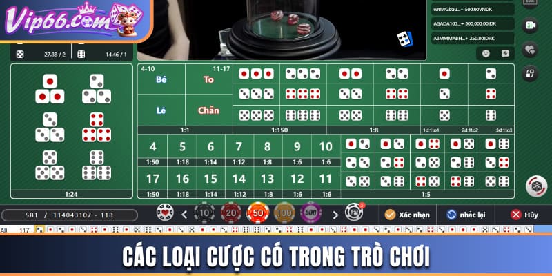 Hệ thống cược xuất hiện trong trò chơi