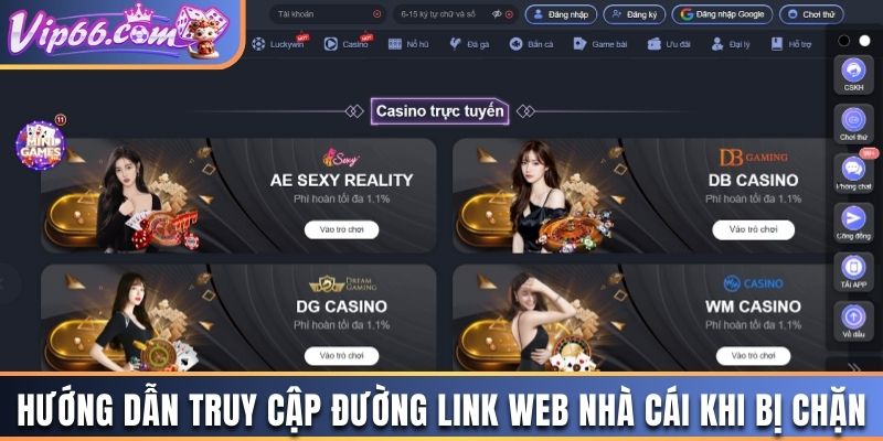 Hướng dẫn truy cập đường link web nhà cái khi bị chặn 